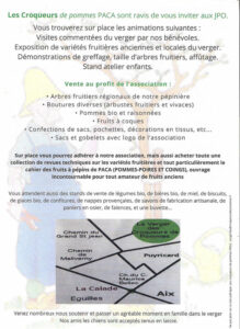 Flyer JPO Croqueurs 2025 verso