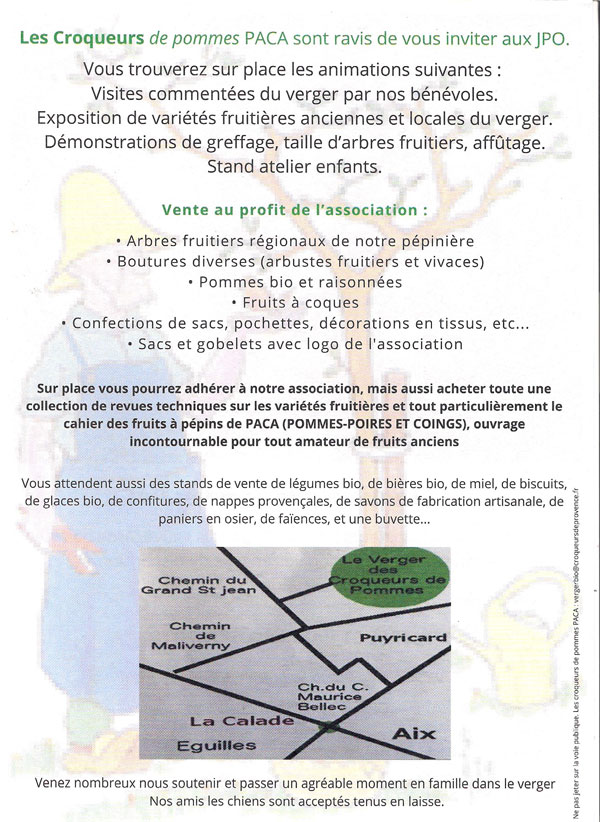 Flyer JPO Croqueurs 2025 verso